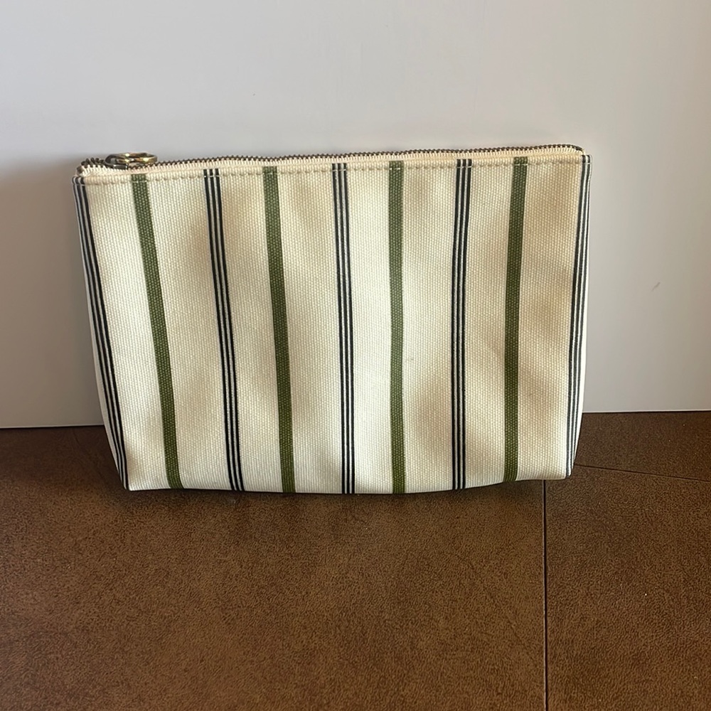 Madewell cosmetic bag striped